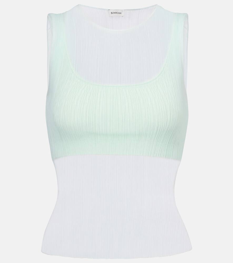 

Футболка Oakley Plisse полупрозрачная Simkhai, Seafoam