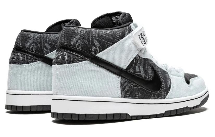 Nike Dunk Mid Heavy Mental, черно-белый — фото 4