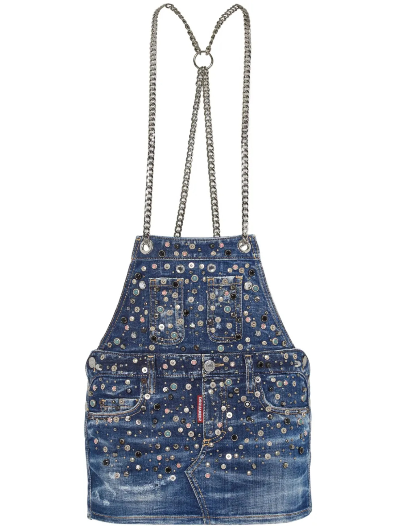 

DSQUARED2 джинсовое мини-платье, синий