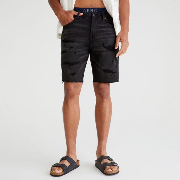 

Мужские джинсовые шорты Aeropostale, цвет black wash