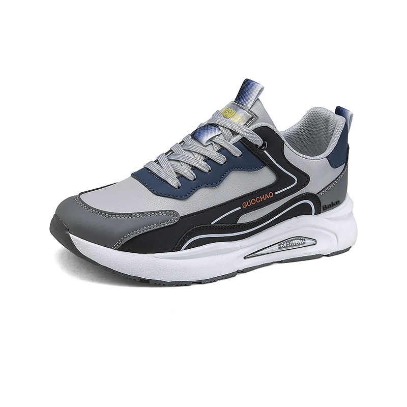 

BAKE Антискользящие износостойкие мужские низкие кеды повседневные серые, цвет Gray