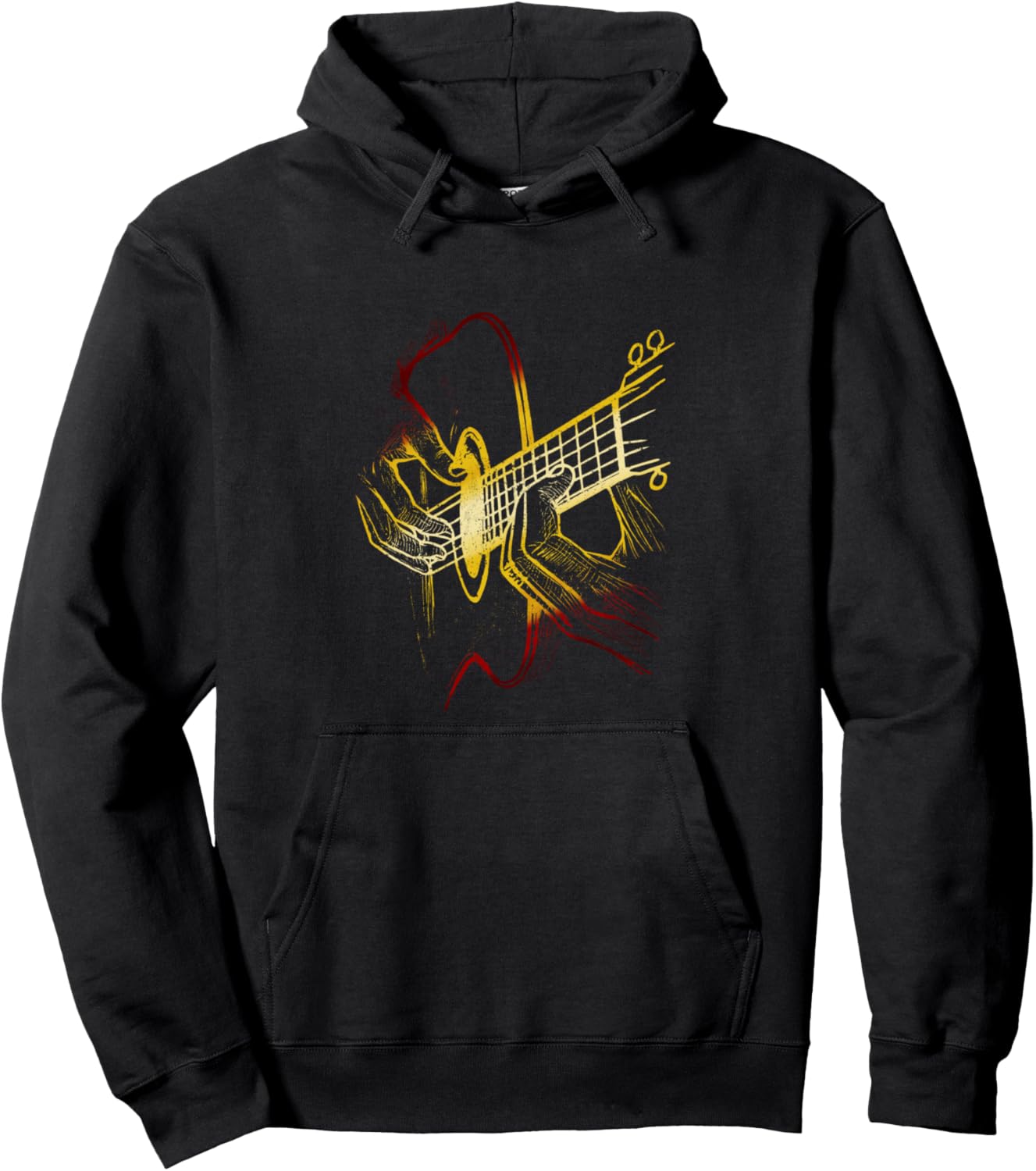 

Свитер с изображением гитары, худи с изображением гитары Guitar Hoodies, черный