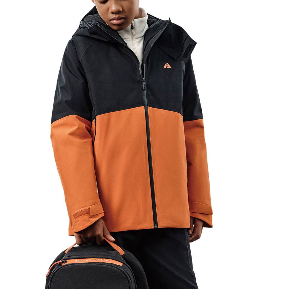 Детский комплект из двух предметов: пуховик FILA KIDS, черный/оранжевый — фото 4