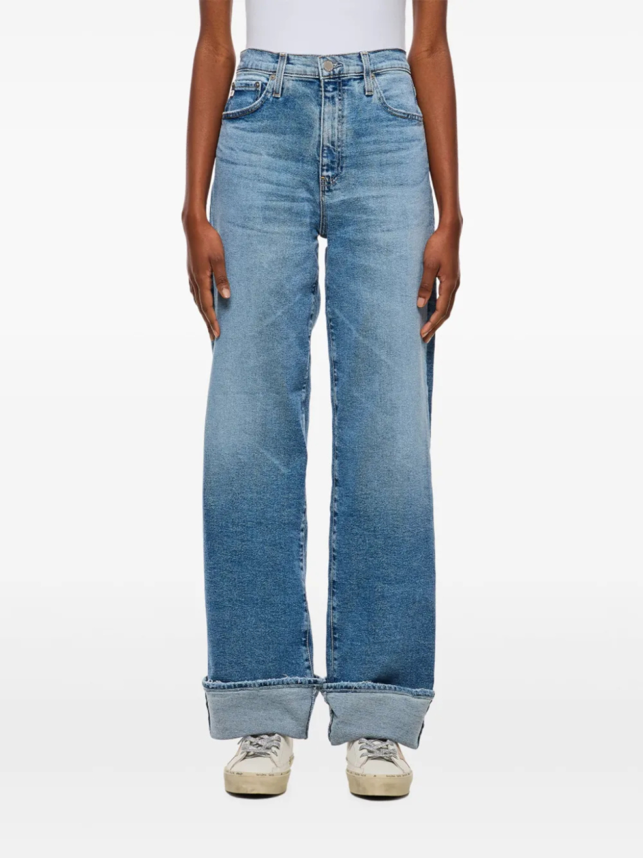 

Джинсы прямого кроя AG Jeans, синий