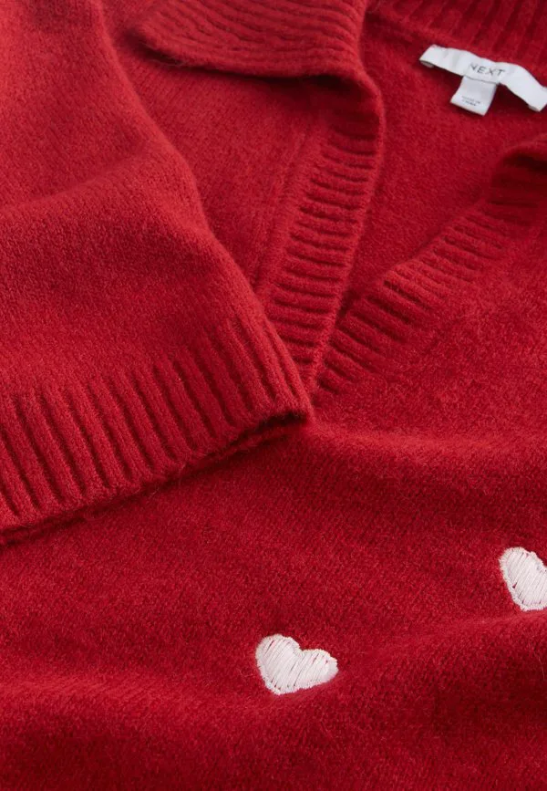 Поло с коротким рукавом, укороченного кроя Next, Red Heart Embroidery — фото 3