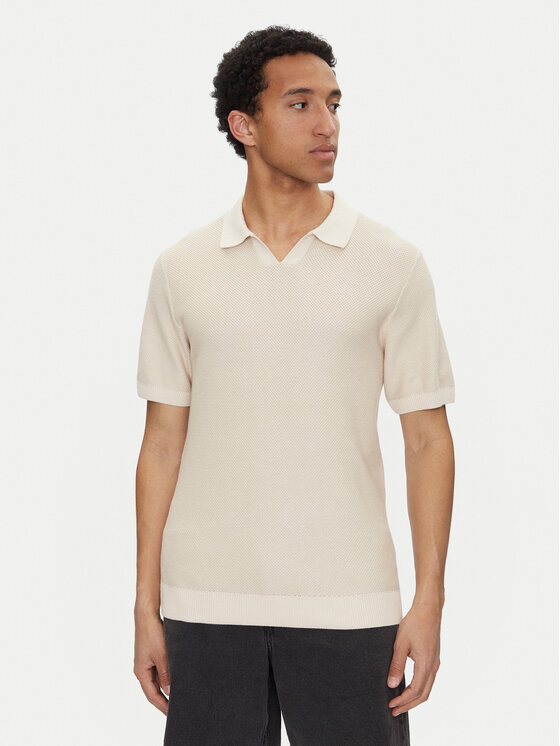 

Рубашка поло стандартный крой Ceaston 12273012 Jack&Jones, бежевый