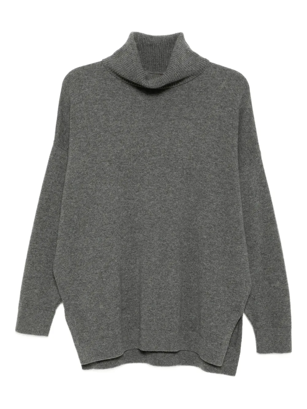 

Длинный джемпер с высоким воротником N.Peal, серый