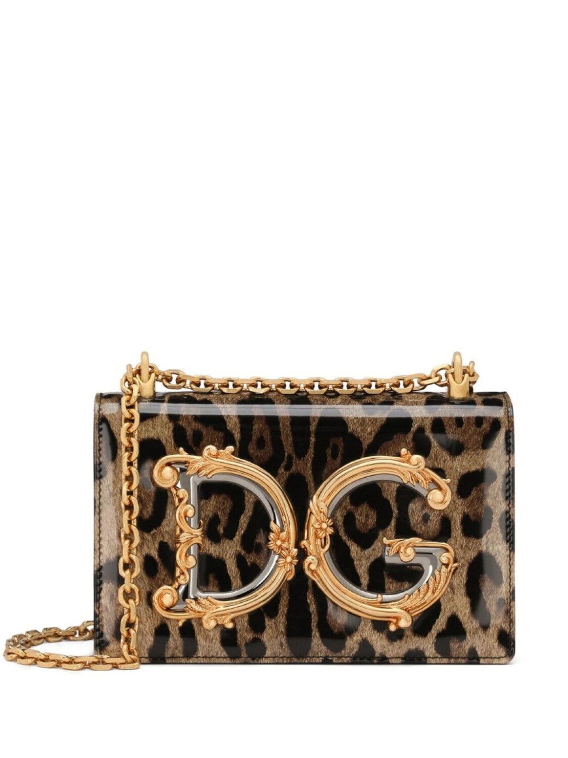 

Dolce & Gabbana сумка через плечо DG Girls с леопардовым принтом, черный