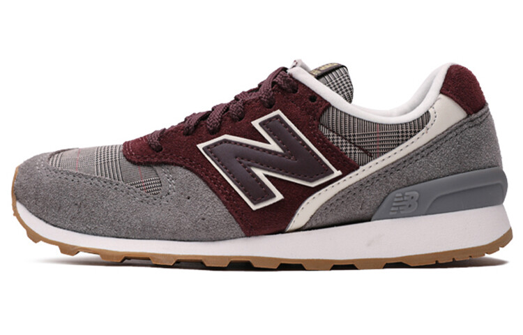 

Кроссовки женские с низким верхом серые/бордовые New Balance