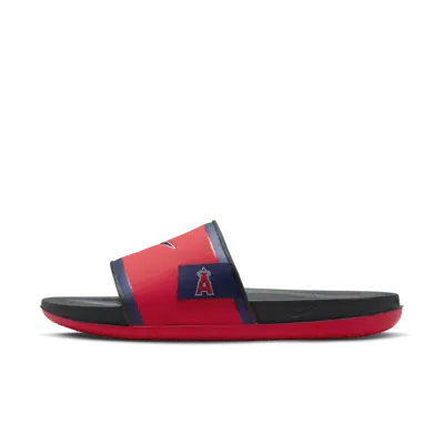 Шлепанцы Nike Offcourt (Los Angeles Angels) Offcourt Slides, цвет University Red/Dark Smoke Grey/Midnight Navy — фото 2