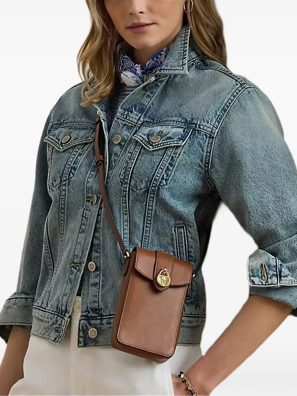 

Сумка через плечо Tanner Lauren Ralph Lauren, коричневый
