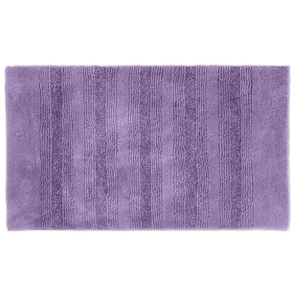 

Коврик Garland Enclave Ultra Soft в полоску 30x50 для ванной Garland Rug, фиолетовый