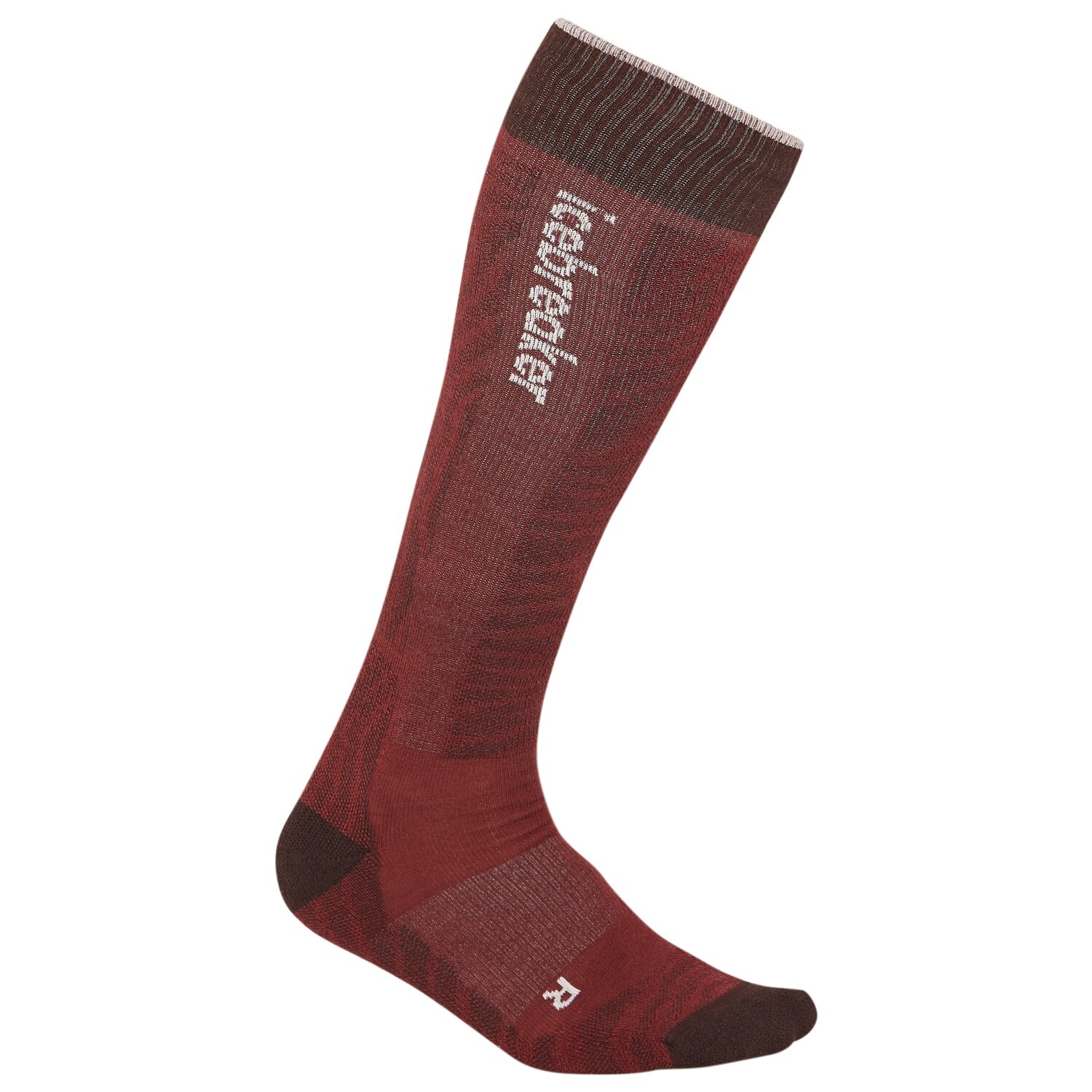 

Лыжные носки Icebreaker Merino Ski+ Light OTC Mountain Contour, цвет Port/Bittersweet/Snow