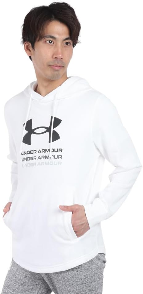 

Мужская толстовка с графическим принтом UNDER ARMOUR UA Rival Terry, белый/черный
