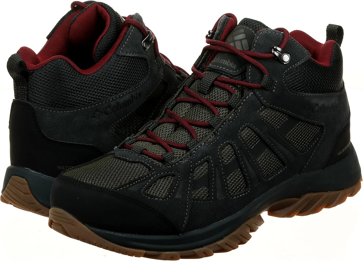 Columbia мужские трекинговые ботинки Redmond III Mid Waterproof, Nori/Red Jasper — фото 2