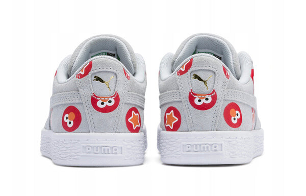 Кроссовки sesame street 50 suede badge ps Puma, серый — фото 4