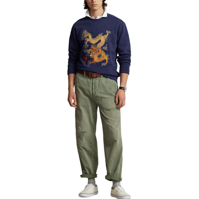 Свитшот SS24 мужской темно-синий Polo Ralph Lauren — фото 3