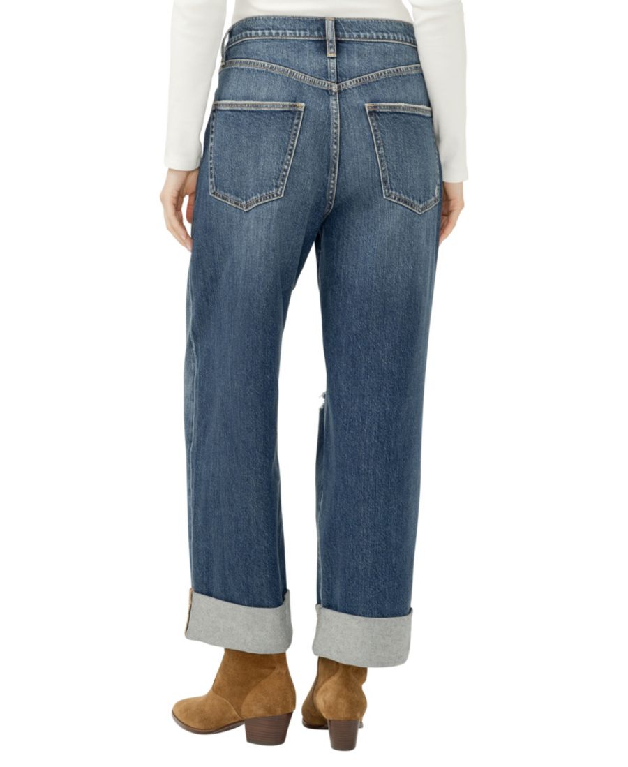 Женские укороченные джинсы Be Easy с высокой посадкой и широкими штанинами Silver Jeans Co, Thelma — фото 3