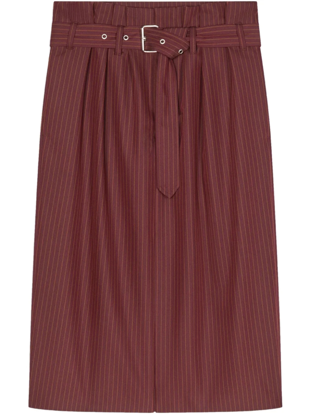 

Юбка миди со складками DRIES VAN NOTEN, красный