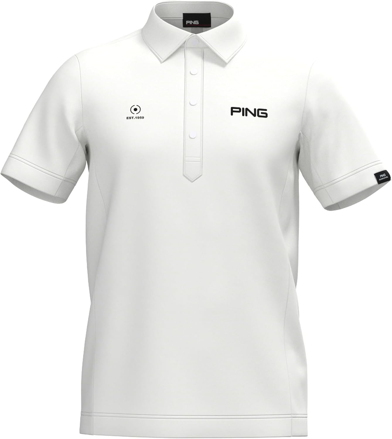 

Футболка-поло с коротким рукавом Pin Apparel 621-6160303 (Aero Cool: впитывающая, быстросохнущая) / Мужская Ping Apparel, белый