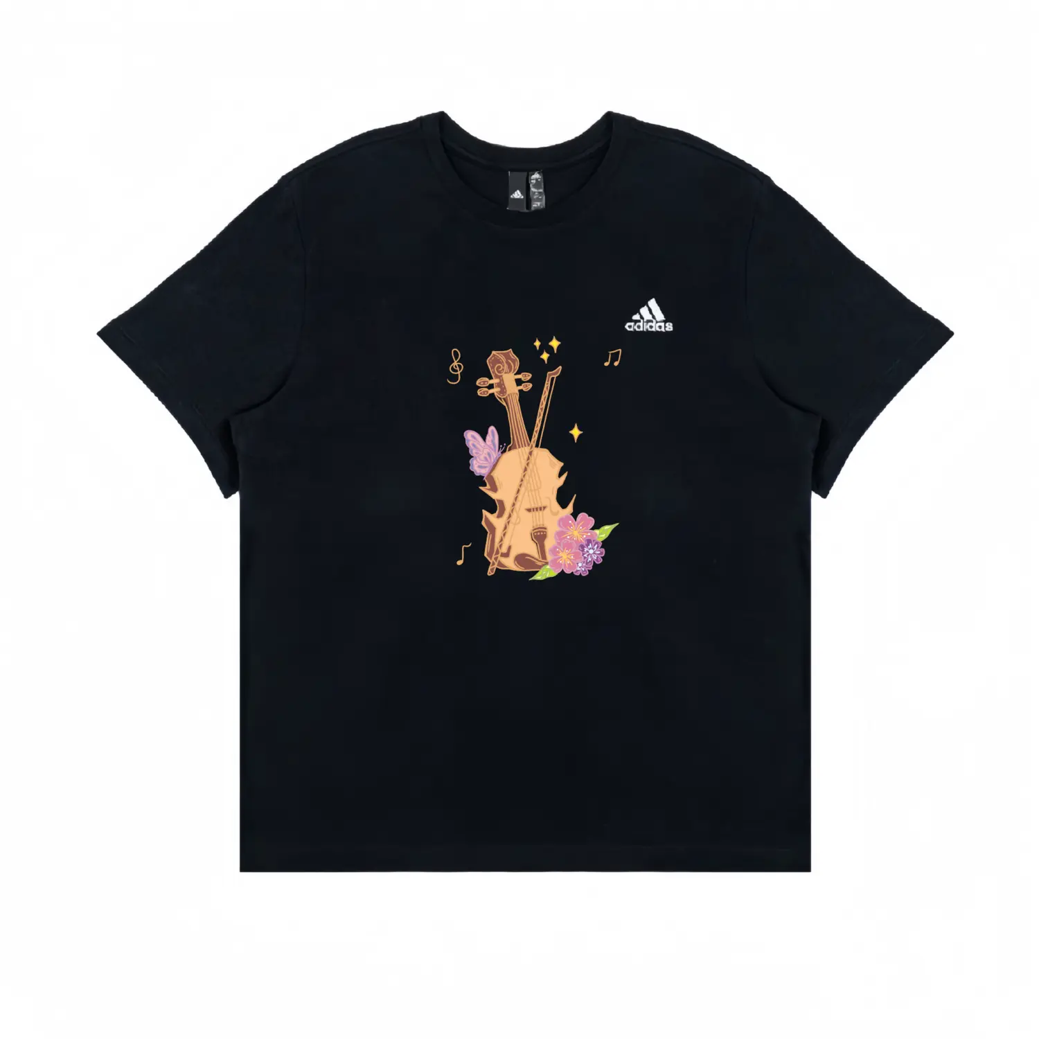 

Футболка Unisex с 3 полосками Adidas, черный