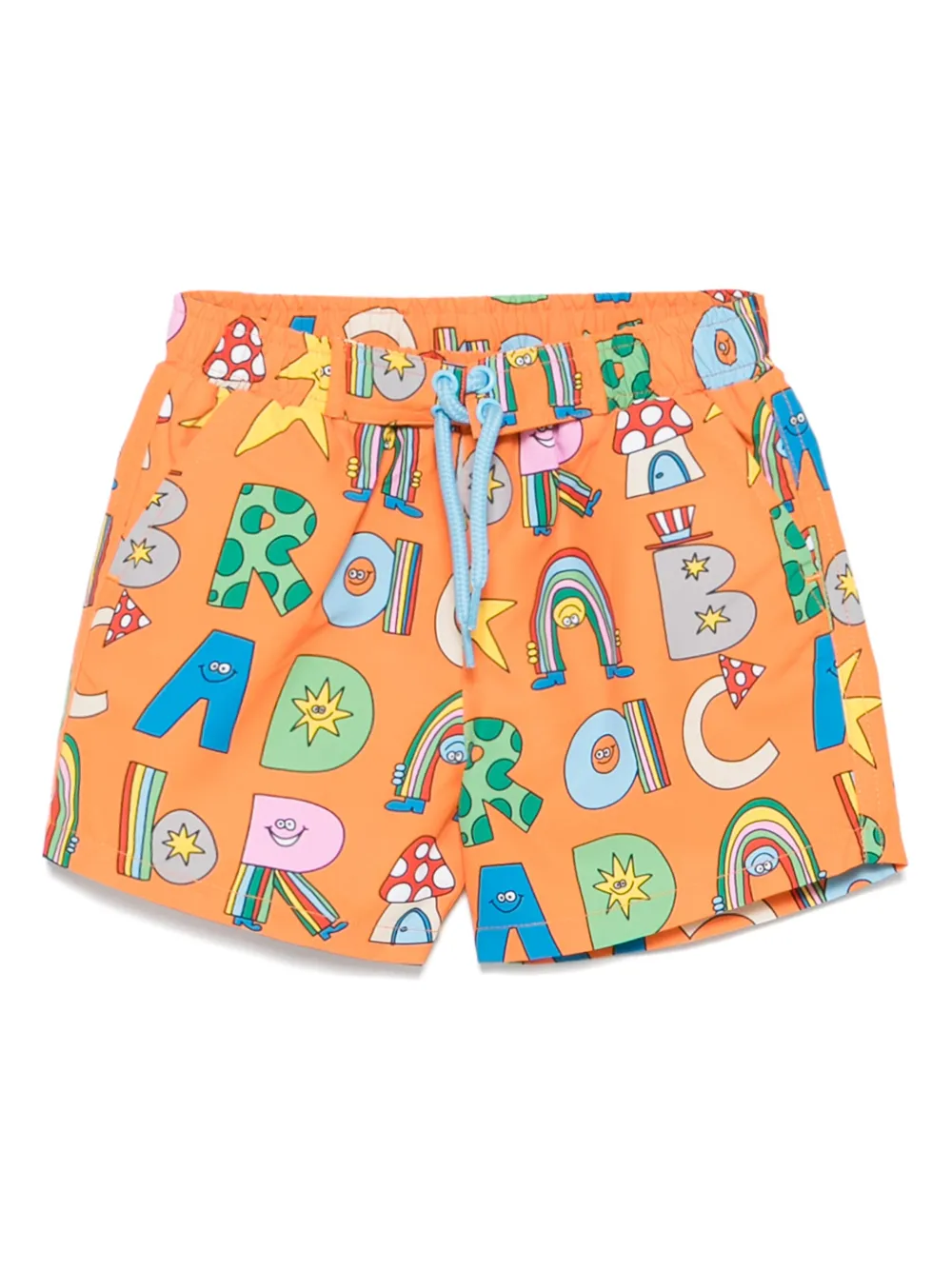 

Плавки-шорты с принтом Stella McCartney Kids, оранжевый