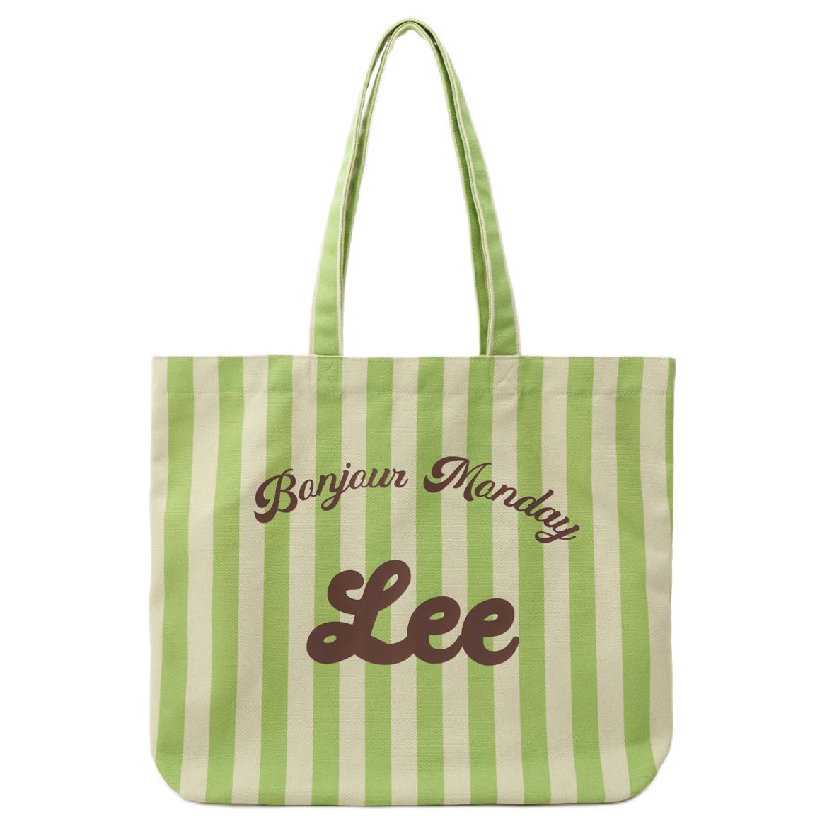 

Lee Тканевая сумка шопер, Grass Green & White Stripes