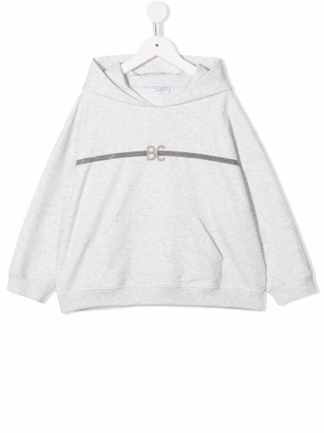 

Brunello Cucinelli Kids толстовка с логотипом, серый
