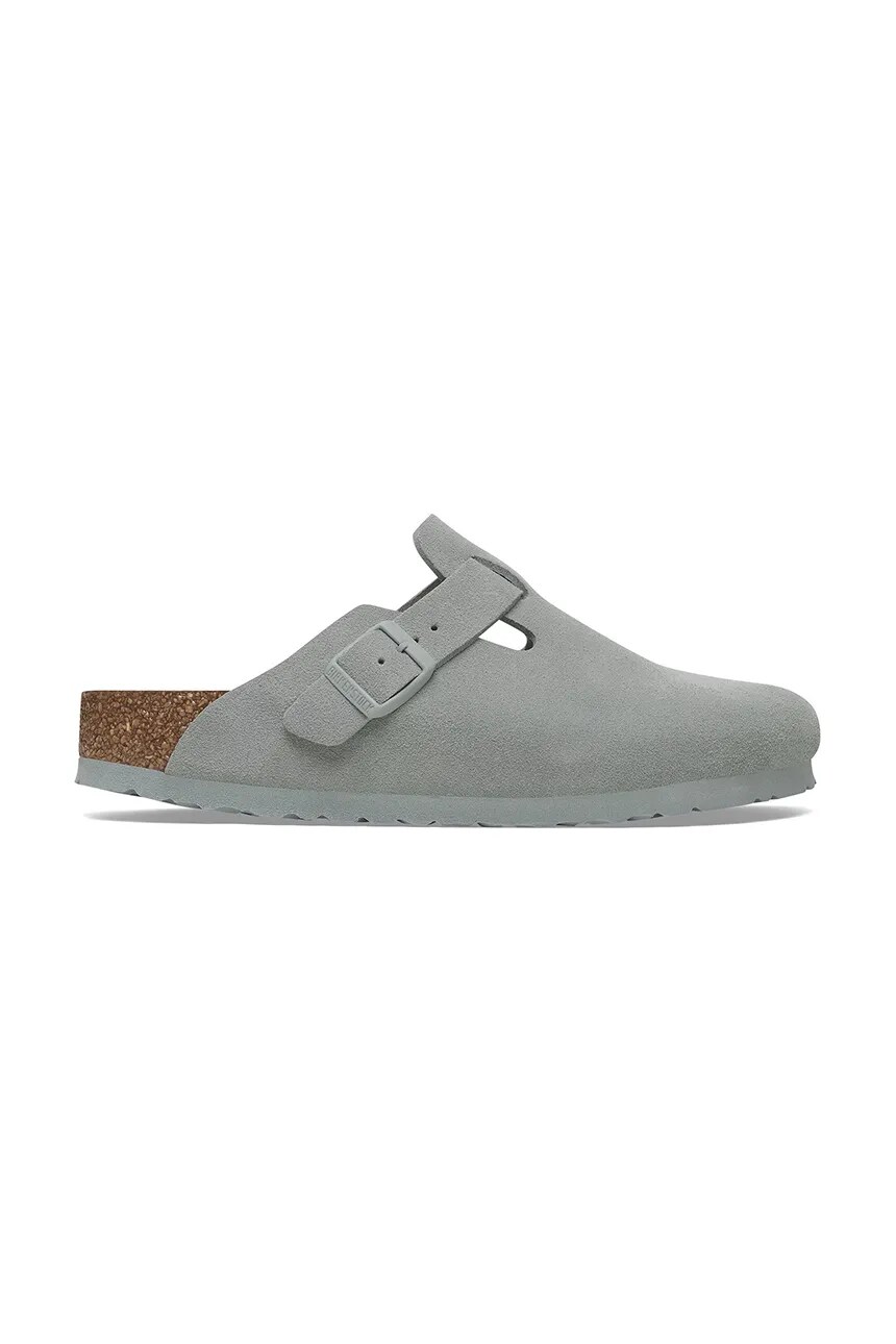 

Замшевые шлепанцы Boston Birkenstock, синий