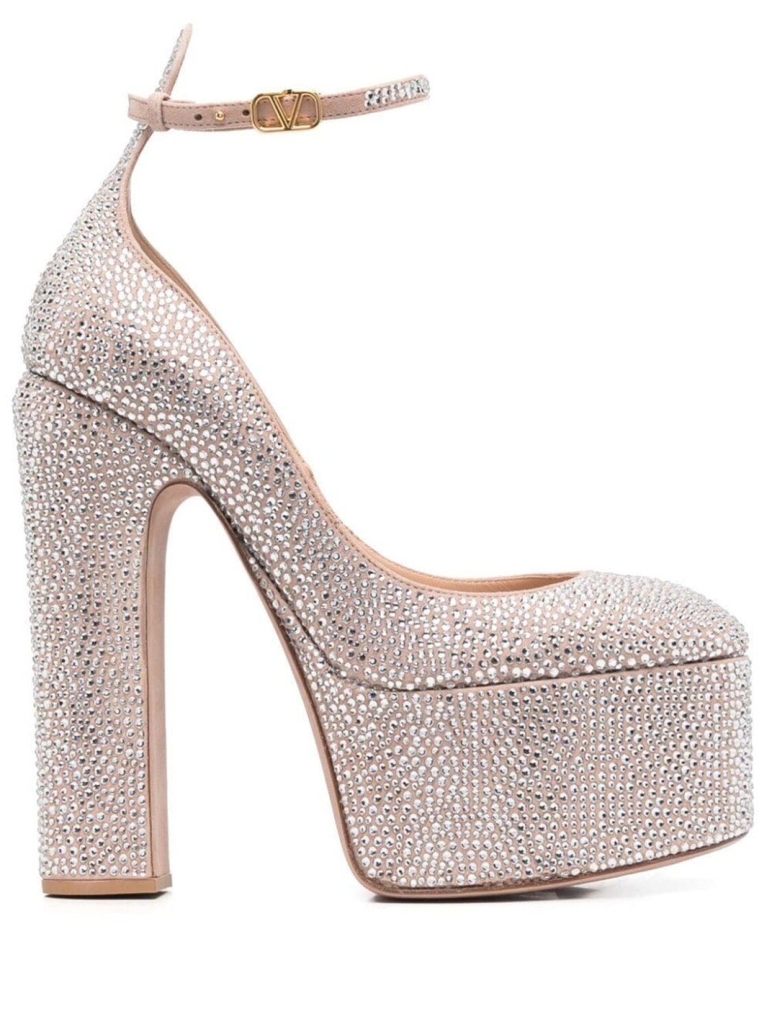 

Valentino Garavani туфли Tan-Go 155 на платформе, серебристый