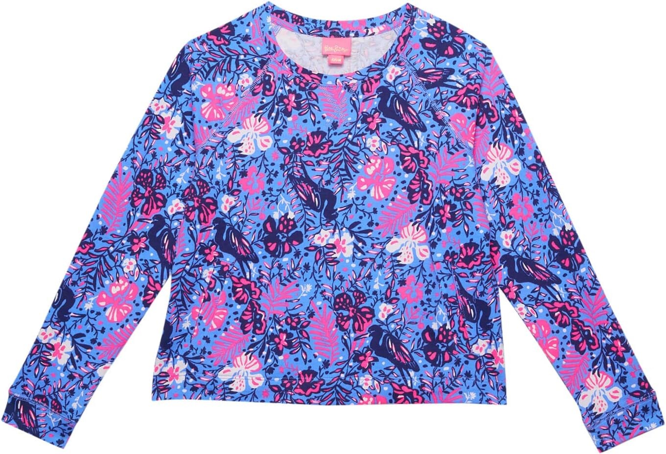 

Толстовка Lilly Pulitzer Mini Emmaline Pullover, цвет Boca Blue Birds Eye View