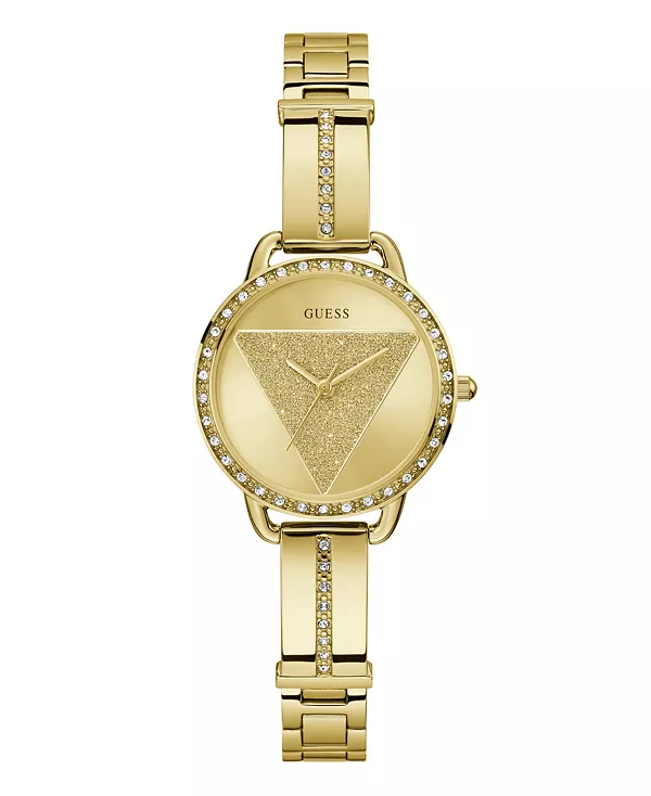

Женские аналоговые часы из нержавеющей стали золотистого оттенка, 30 мм Guess, gold-tone