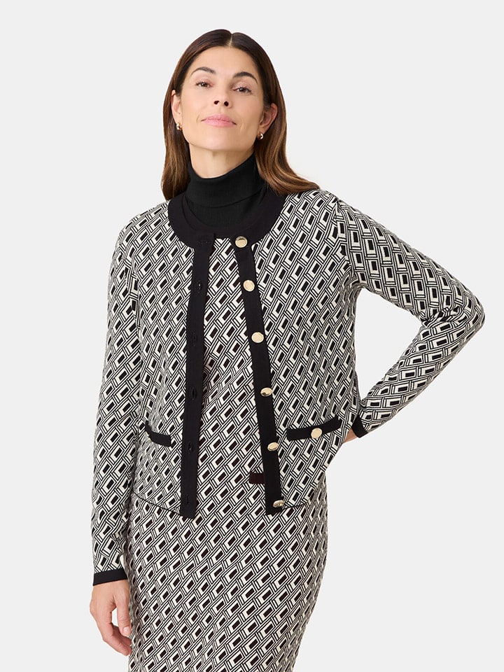 

Кардиган Gerry Weber, цвет schwarz/creme