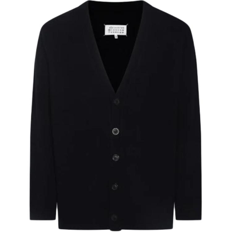 

Кардиган с V-образным вырезом на пуговицах Maison Margiela, синий