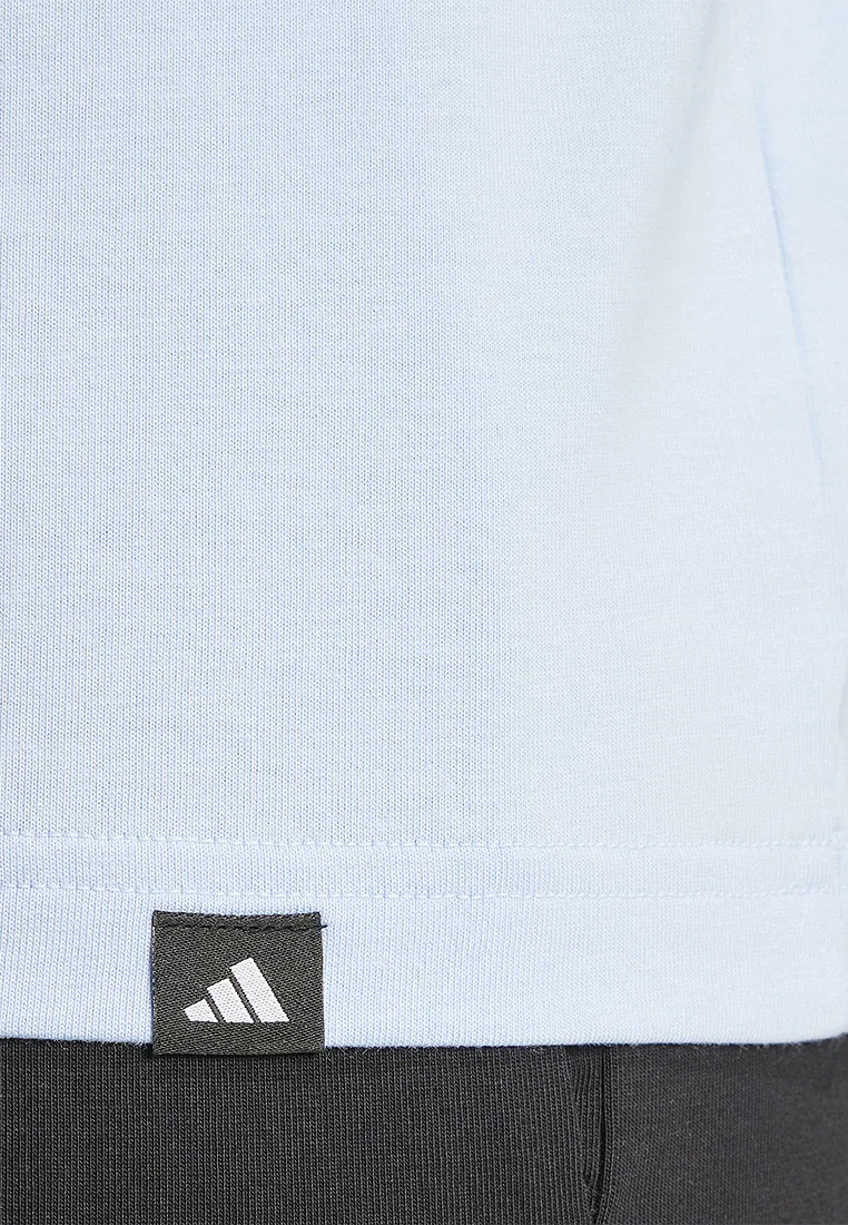 Футболка с принтом Earth Day, короткий рукав Adidas, синий — фото 4