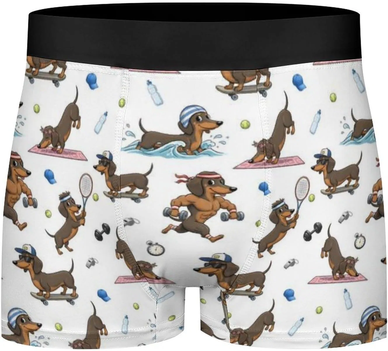Боксеры с принтом таксы Dachshund Sports — фото 4