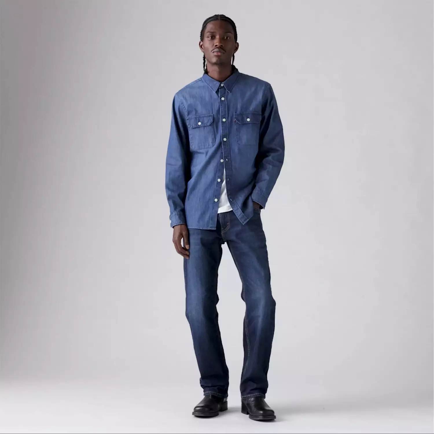 559 свободные мужские джинсы прямого кроя Levi's, коричневый — фото 4