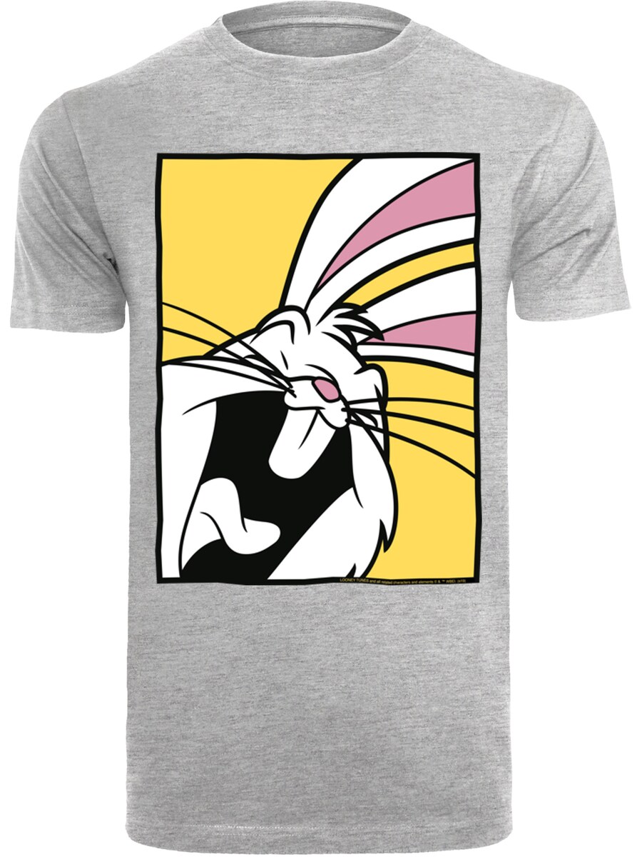 

Рубашка F4NT4STIC Looney Tunes Bugs Bunny Laughing, пятнистый серый