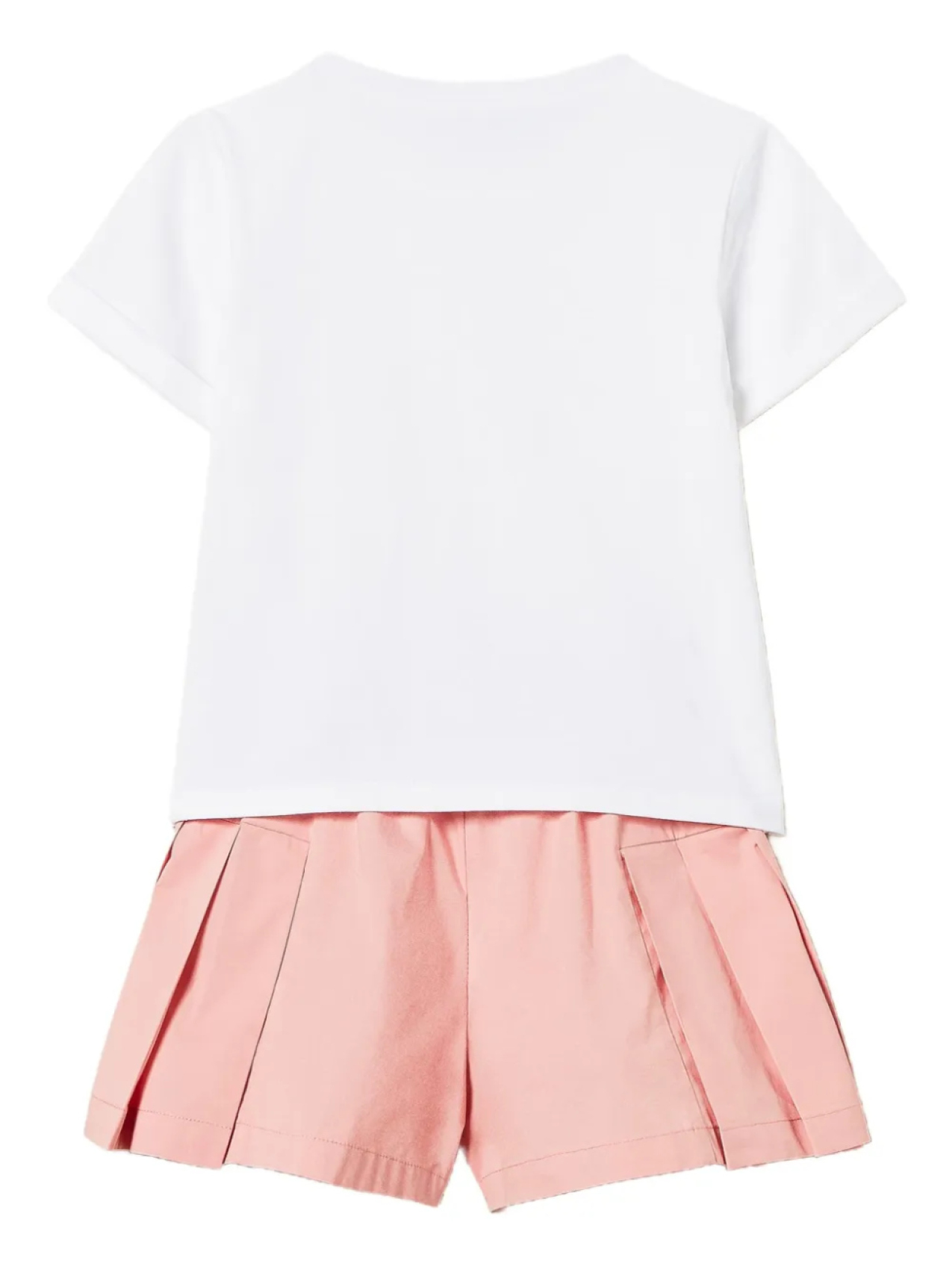 Комплект из хлопка с короткими рукавами TWINSET Kids, белый — фото 2