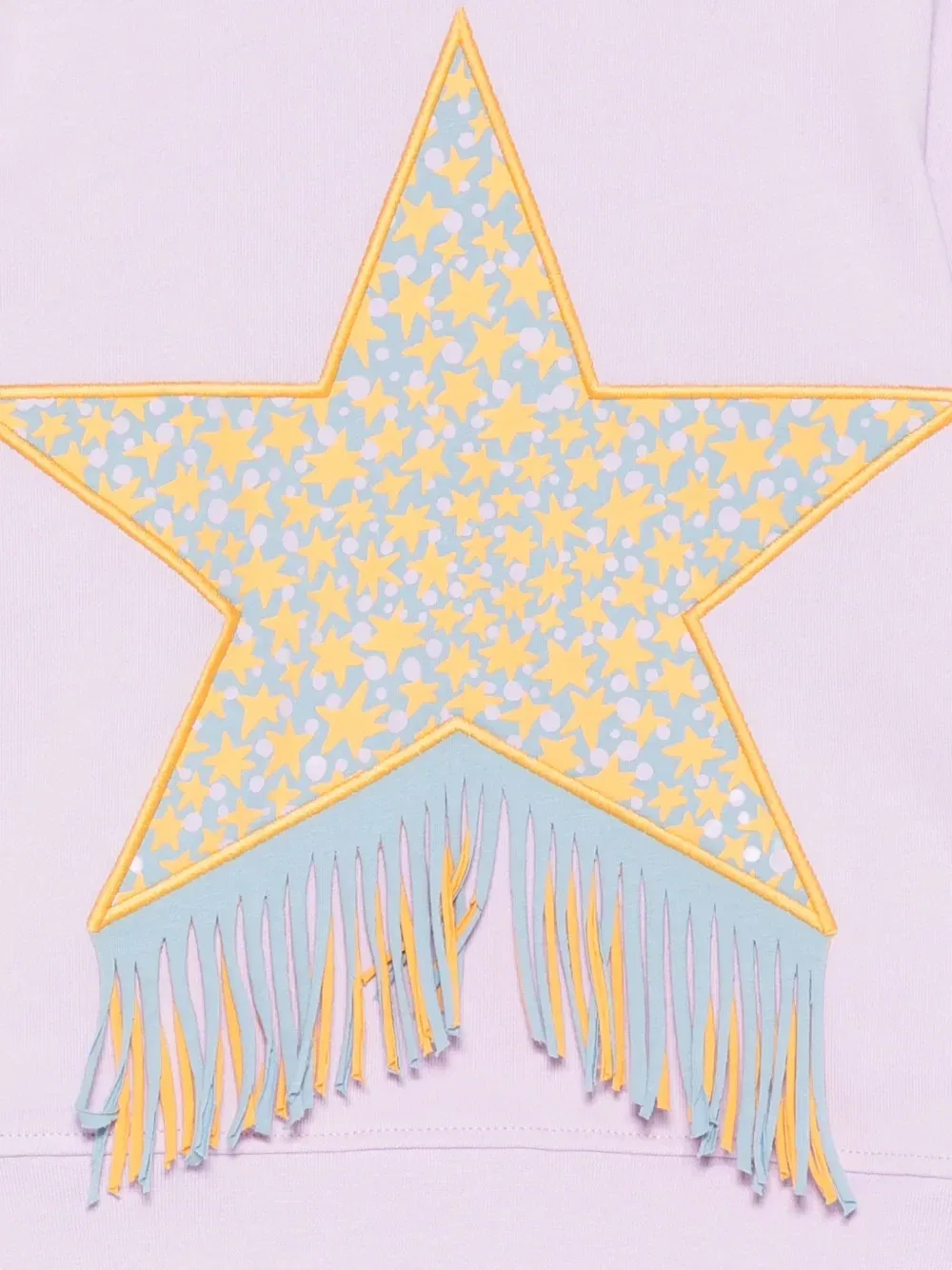 Толстовка с бахромой Stella McCartney Kids, фиолетовый — фото 3