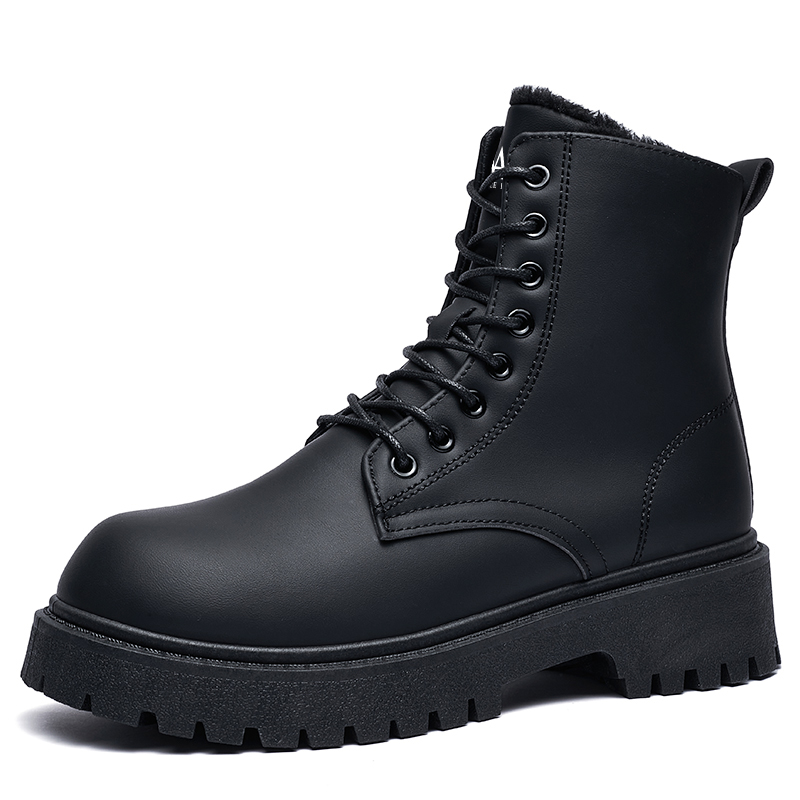 

AAA SINCE 1955 Короткие ботинки мартинсы мужские черные черные (с подкладкой), цвет Black (Padded)