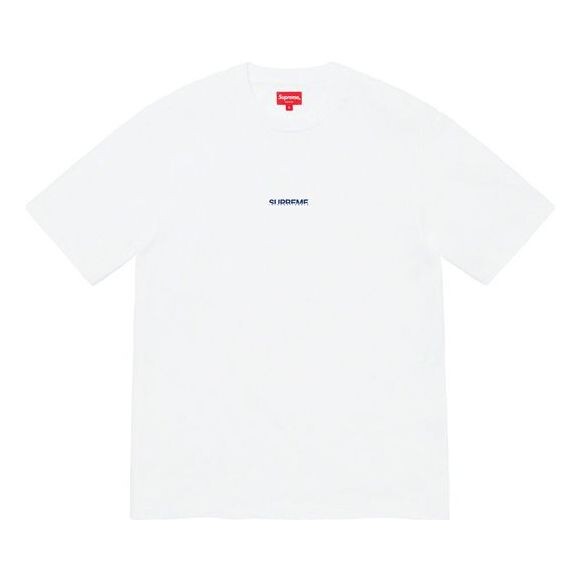 

Футболка fw19 week 6 internationale ss top logo tee Supreme, белый