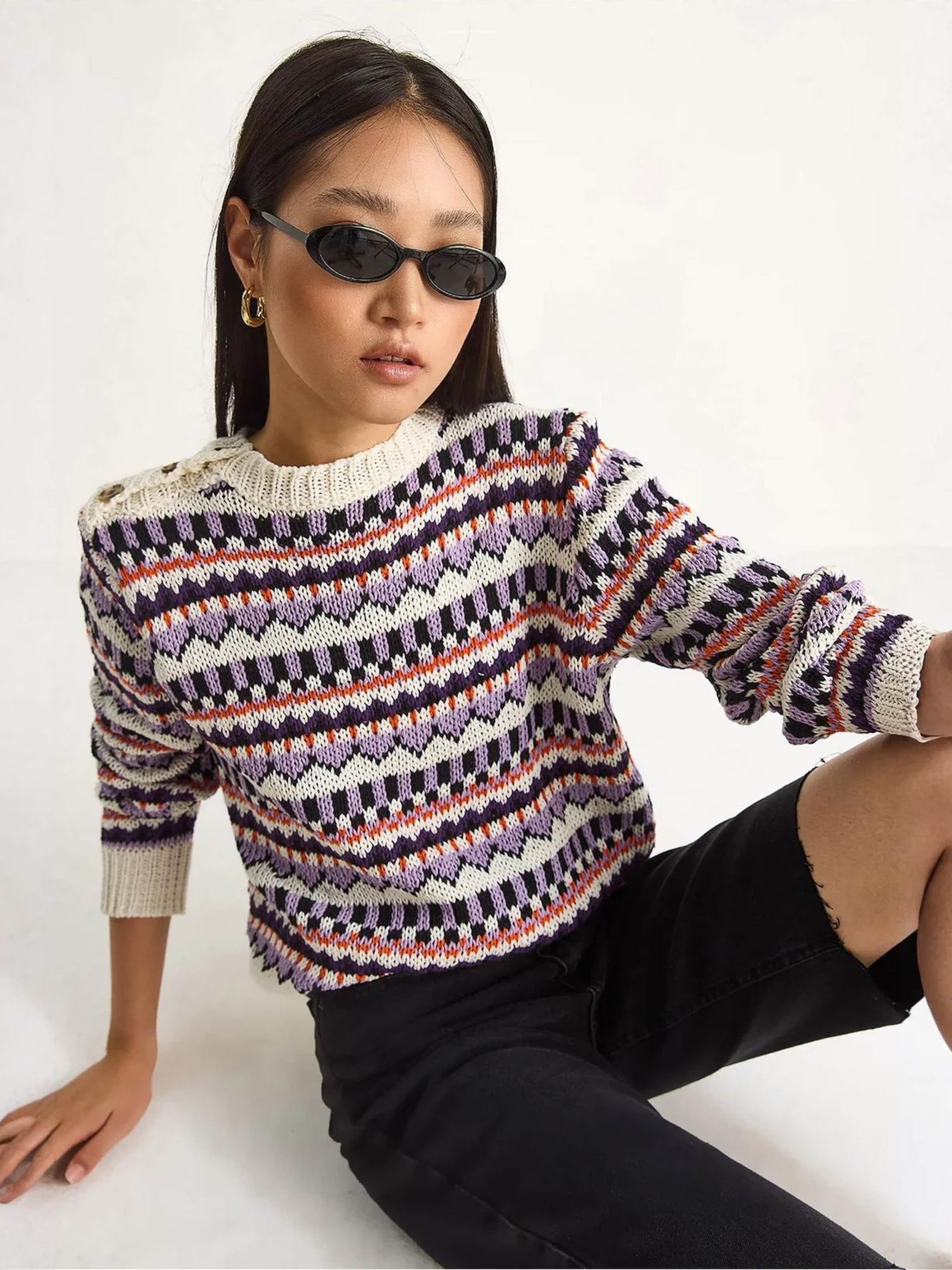 

Bianco Lucci Свитер в цвете лиловый, светло-фиолетовый