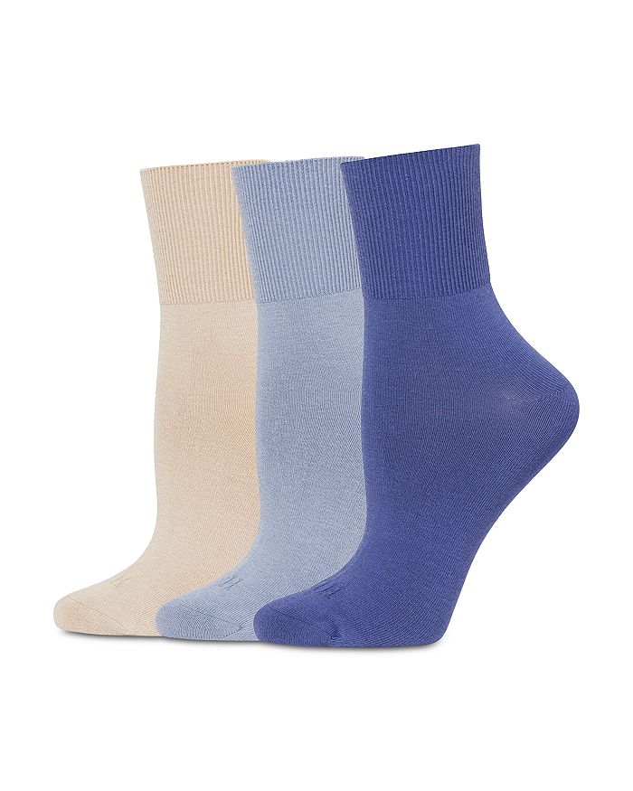 

Белые носочки Bobby Socks, набор из 3 пар HUE, синий