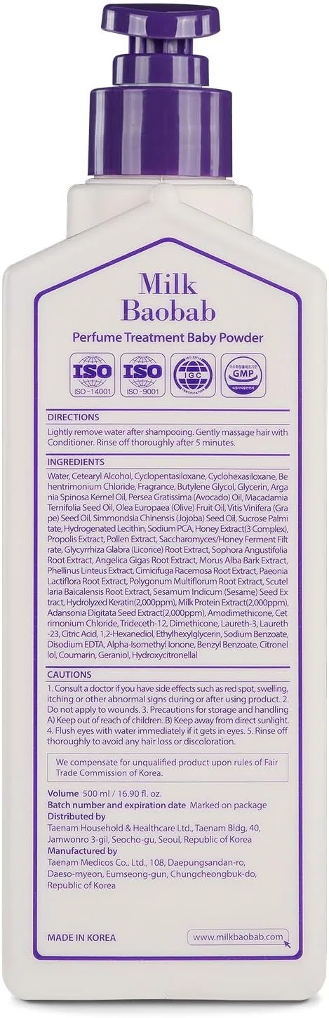 Парфюмированное масло для тела Milk Baobab Baby Powder 500 мл — фото 3