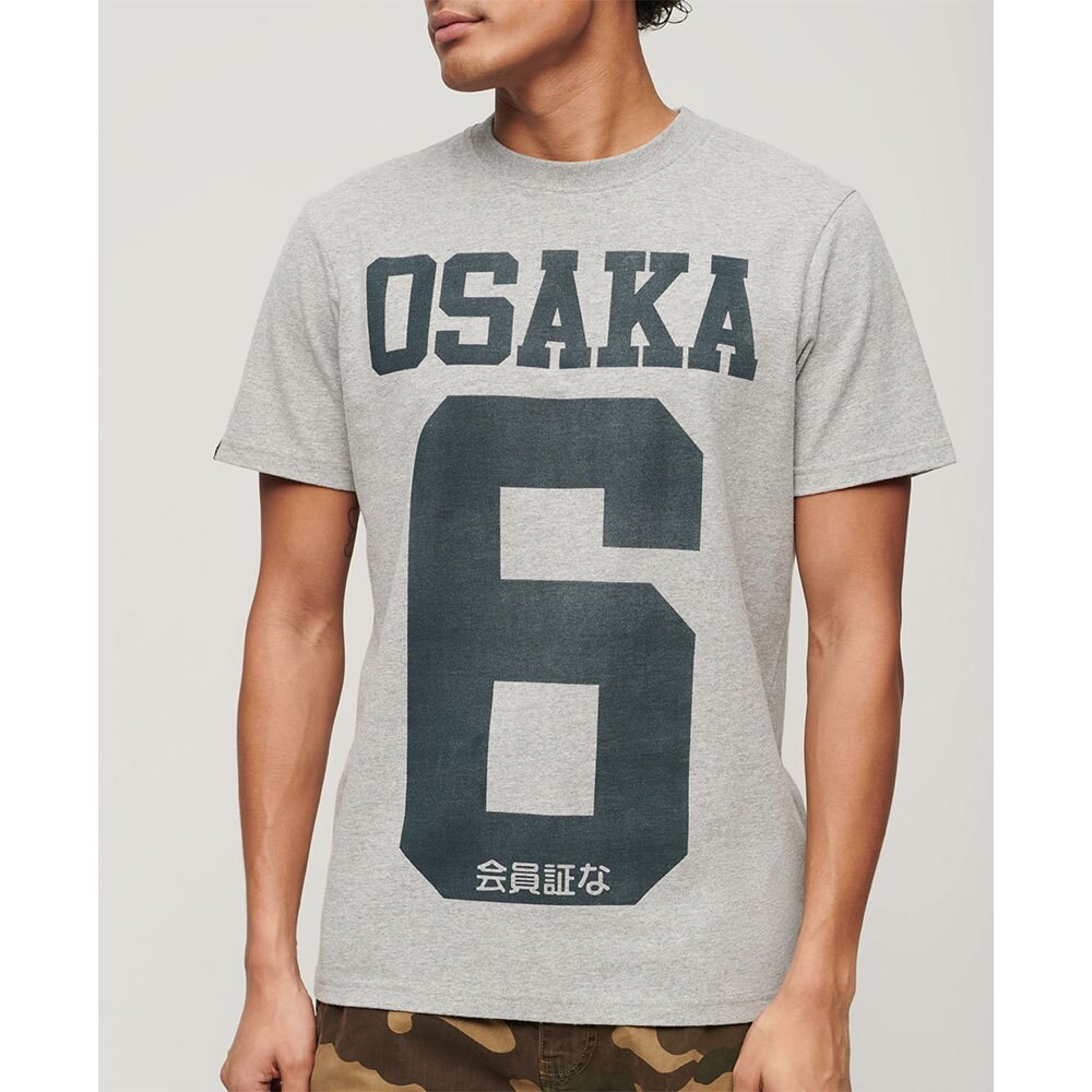 

Футболка с коротким рукавом Superdry Osaka Graphic, серый