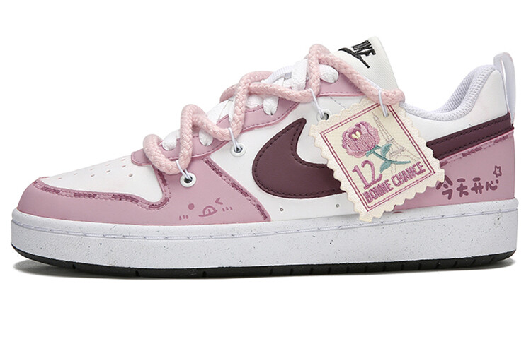 

Кеды, обувь для скейтбординга Court Borough, женская, низкая, розовый Nike, цвет Pink/Brown