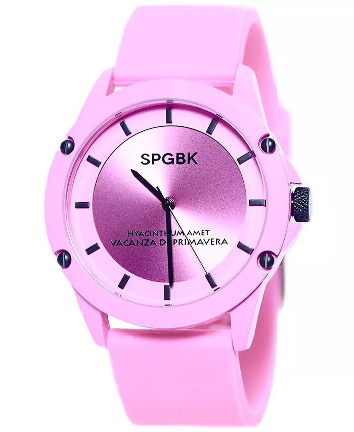 

Часы Hillendale унисекс с розовым силиконовым ремешком 44 мм SPGBK Watches