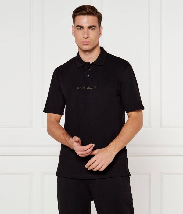 

Рубашка поло Regular fit Armani Exchange, черный
