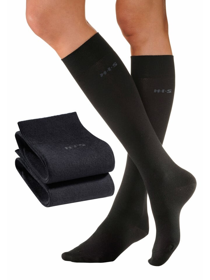 

Носки HIS Kniestrümpfe, черный